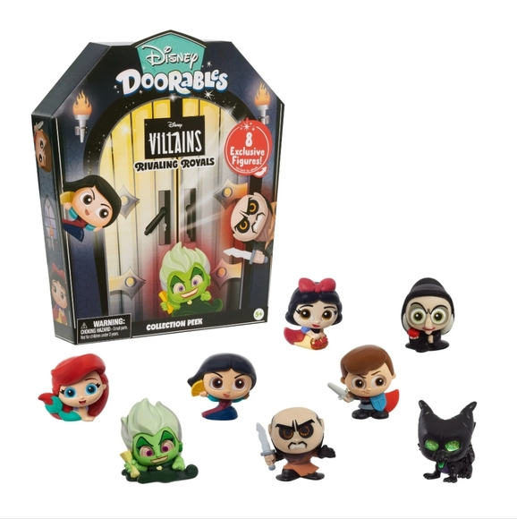 Disney Other - Disney Villains Doorables RIVALING ROYALS 8 pk Set